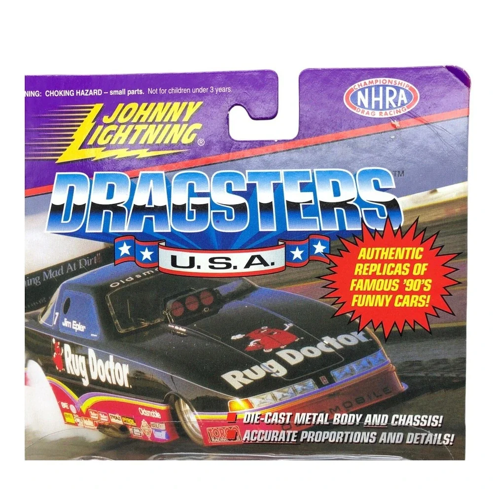 Johnny Lightning NHRA Jim Epler 1994‎ Oldsmobile Olds Rug Doctor Funny Car 1/64
